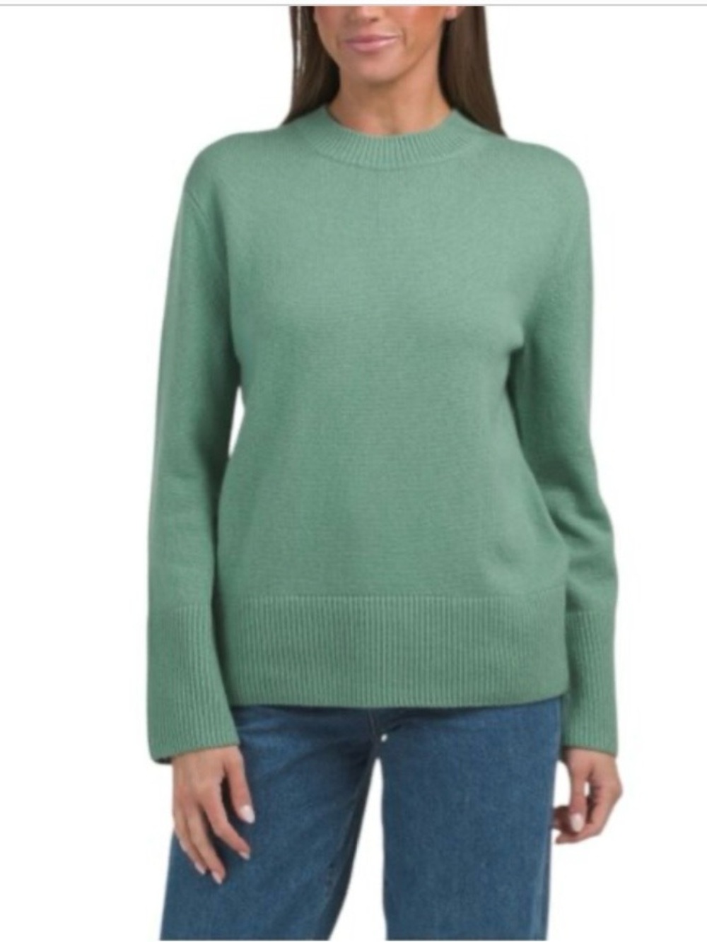 Vince Wool Cashmere Easy Crew Sweater